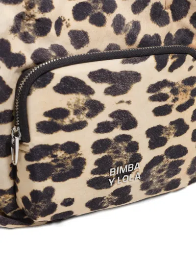 Bimba Y Lola Leopard-pattern Zip-fastening Mini Bag In Animal Print