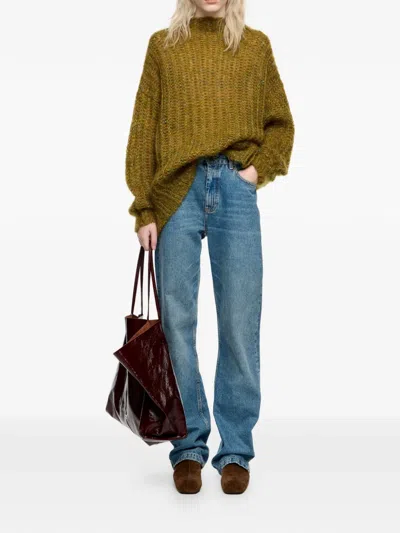 Bimba Y Lola Turtleneck Sweater In Brown