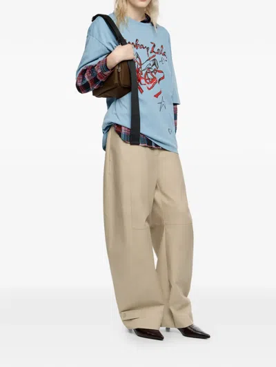 Bimba Y Lola Graphic Print T-shirt In Blue