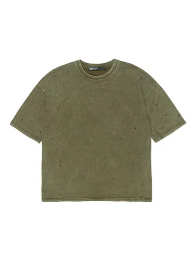 Bimba Y Lola Studded T-shirt In Gray