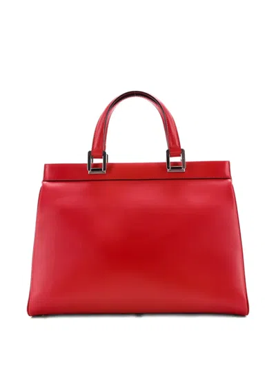 Pre-owned Gucci Zumi Top Handle Bag Leather Medium Satchel In Red