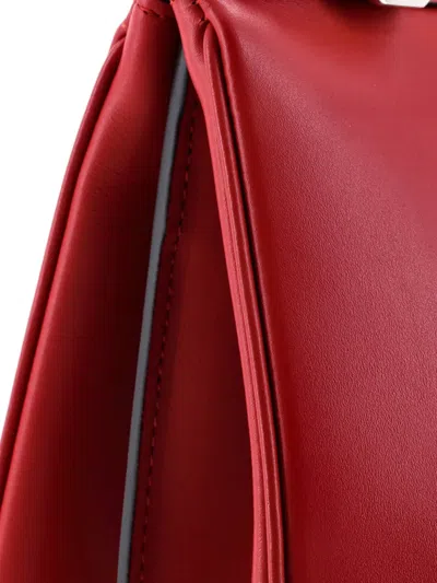 Pre-owned Gucci Zumi Top Handle Bag Leather Medium Satchel In Red