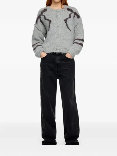 Bimba Y Lola Bow-detail Cardigan In White