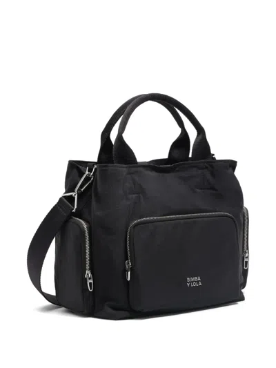 Bimba Y Lola Top-handle Zip-fastening Tote Bag In Black