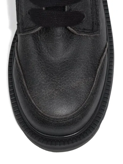 Bimba Y Lola 35mm Lace-up Zip Combat Boots In Black