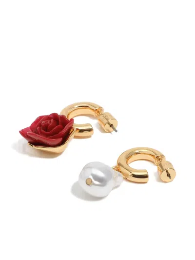 Bimba Y Lola Rose Earrings In Gold