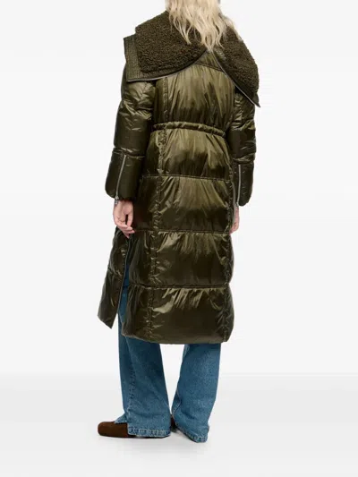 Bimba Y Lola Padded Coat In Green
