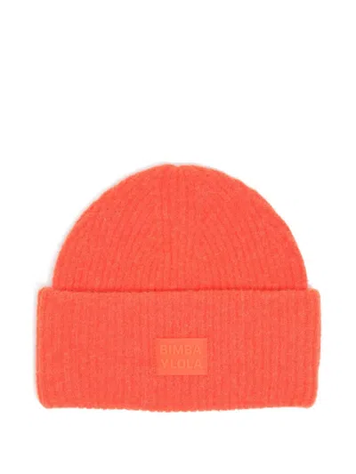 Bimba Y Lola Logo Patch Hat In Orange