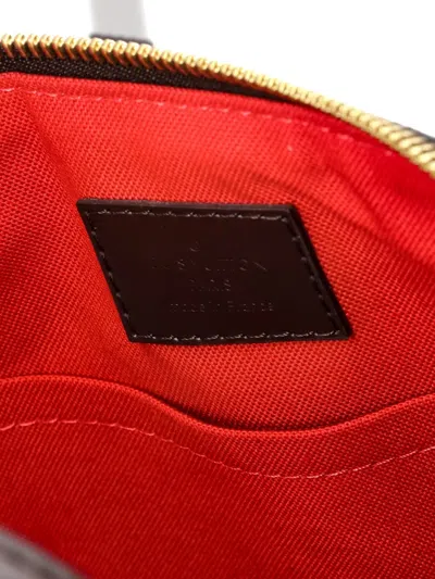 Pre-owned Louis Vuitton Siena Handbag Damier Pm Satchel In Brown