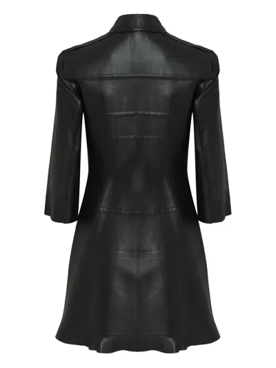 Gloria Coelho Leather Jacket In Black