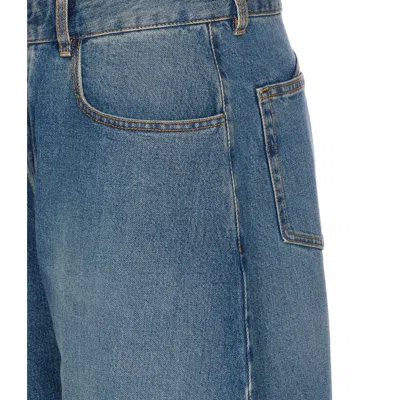 Alaïa Alaia Women Round Low-waist Jeans In Blue