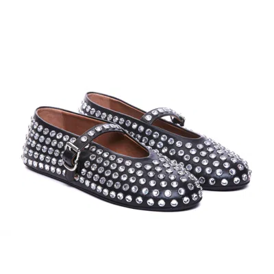 Alaïa Alaia Women Strass Flats Ballets In Black