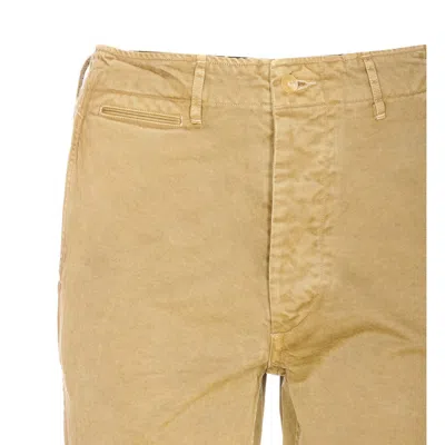 Auralee Straight Leg Trousers Pockets In Neutral