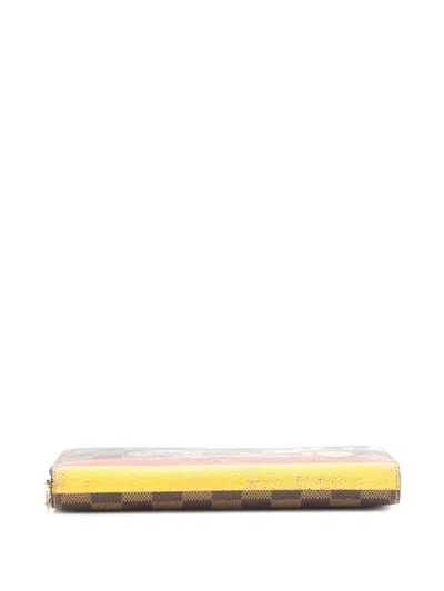 Pre-owned Louis Vuitton Zippy Wallet Limited Edition Damier Small Wallets In Brown