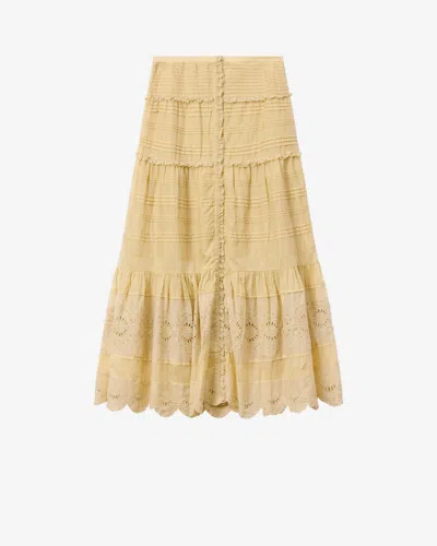 Isabel Marant Étoile Paoline Tiered Maxi Skirt In Neutral