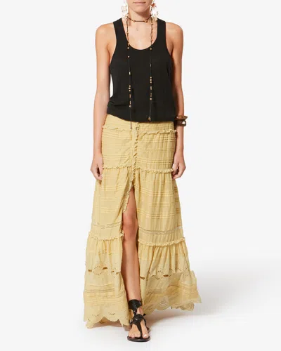 Isabel Marant Étoile Paoline Tiered Maxi Skirt In Neutral