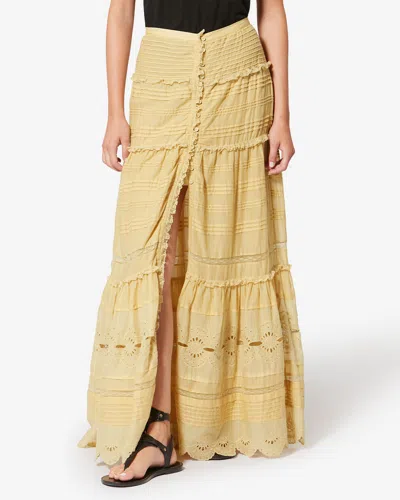 Isabel Marant Étoile Paoline Tiered Maxi Skirt In Neutral