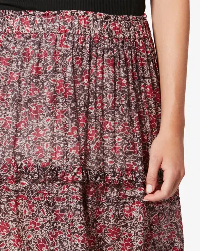 Isabel Marant Étoile Volomia Ruffled Maxi Skirt In Red