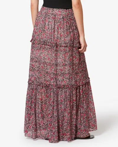Isabel Marant Étoile Volomia Ruffled Maxi Skirt In Red