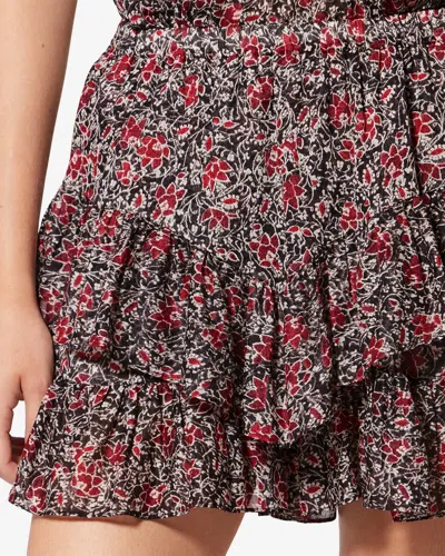 Isabel Marant Étoile Jocadia Ruffled Floral-pattern Shorts In Multi