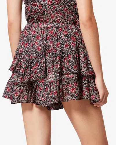 Isabel Marant Étoile Jocadia Ruffled Floral-pattern Shorts In Multi