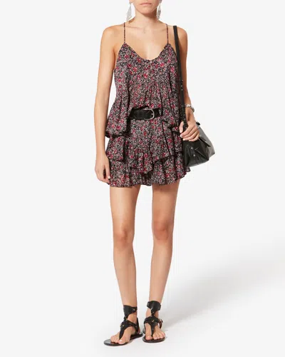 Isabel Marant Étoile Jocadia Ruffled Floral-pattern Shorts In Multi
