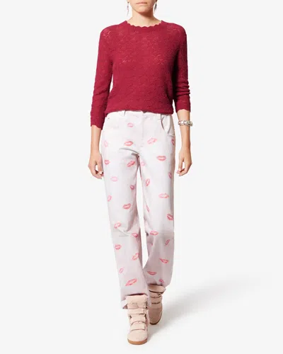 Isabel Marant Étoile Pullover Leonette In Red