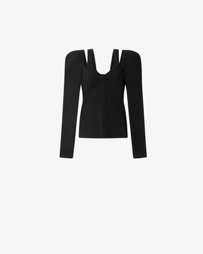 Isabel Marant X Sielle Puff Sleeve Pullover In Black