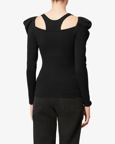 Isabel Marant X Sielle Puff Sleeve Pullover In Black