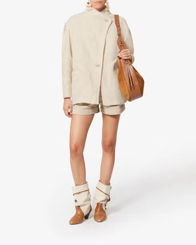 Isabel Marant Étoile Uadie Coat In Neutral