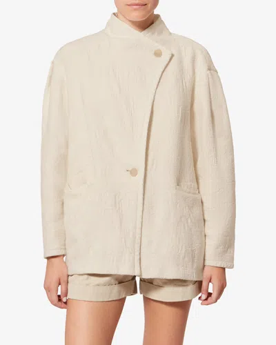 Isabel Marant Étoile Uadie Coat In Neutral