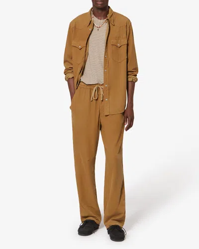 Isabel Marant Vasco Chest-pockets Shirt In Brown