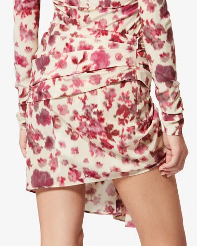 Isabel Marant X Ovia Floral Knot Skirt In Pink