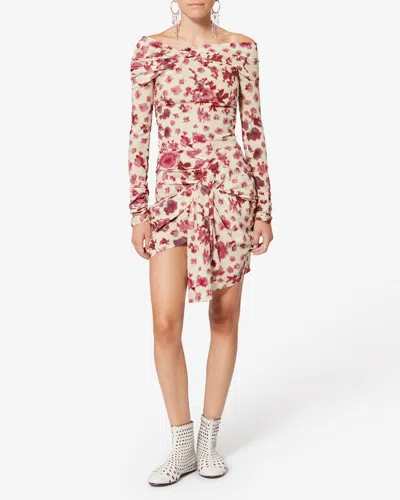 Isabel Marant X Ovia Floral Knot Skirt In Pink