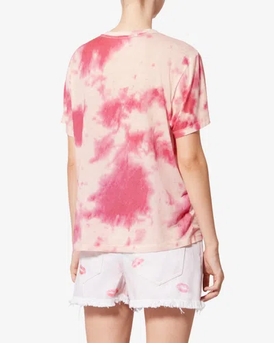 Isabel Marant Étoile Zewel Tie-dye T-shirt In Pink