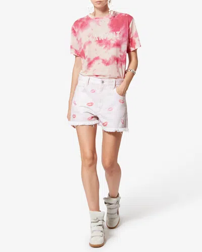 Isabel Marant Étoile Zewel Tie-dye T-shirt In Pink