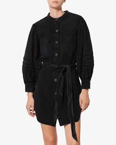 Isabel Marant Étoile Moe Ruffle-details Mini Dress In Black