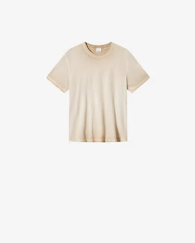 Isabel Marant Honore Logo-embroidered T-shirt In Neutral