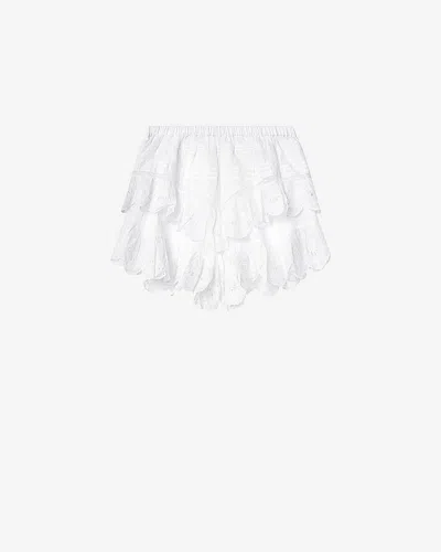 Isabel Marant Étoile Jocadia Shorts In White