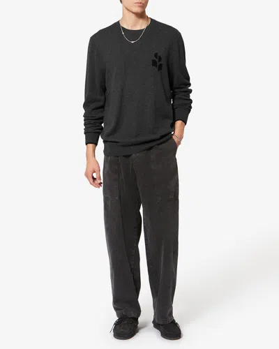 Isabel Marant Antea Logo-detail Pullover In Black