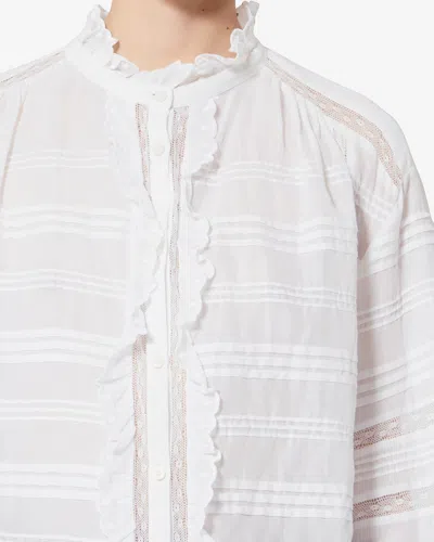 Isabel Marant Étoile Peline Ruffled Shirt In White