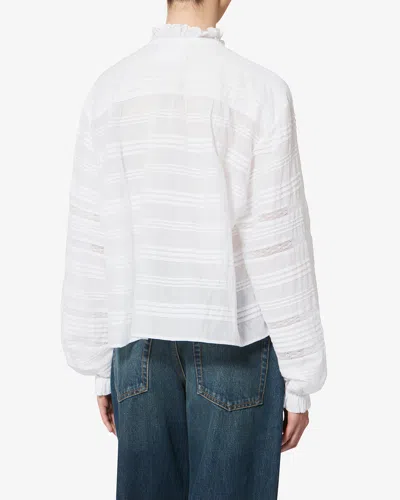 Isabel Marant Étoile Peline Ruffled Shirt In White