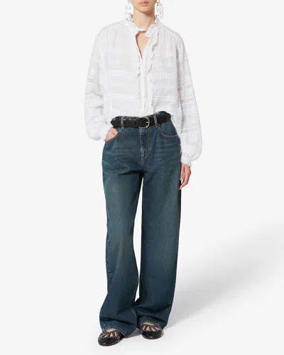Isabel Marant Étoile Peline Ruffled Shirt In White
