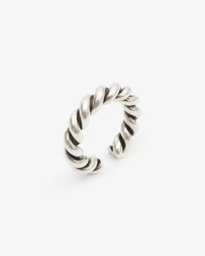 Isabel Marant Roy Twisted Ring In Silver