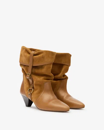 Isabel Marant Boots Darner Buckle In Brown