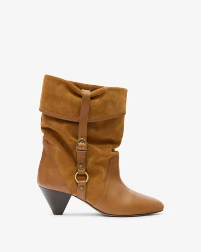 Isabel Marant Boots Darner Buckle In Brown