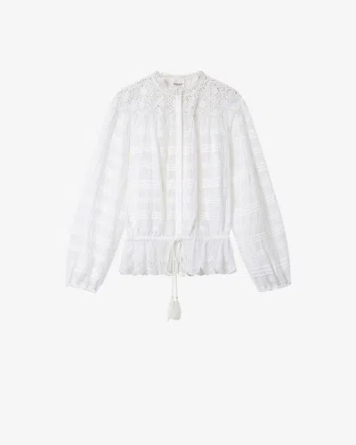 Isabel Marant Étoile Polly Top In White