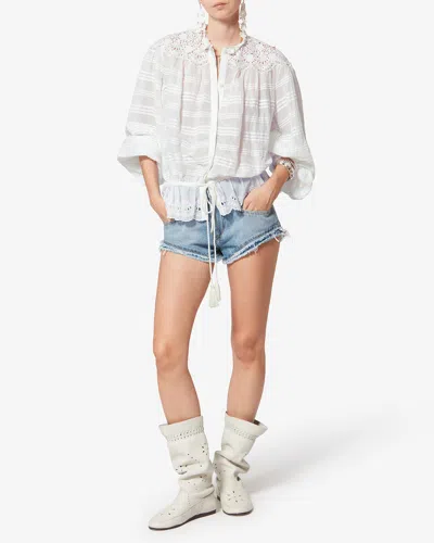 Isabel Marant Étoile Polly Top In White