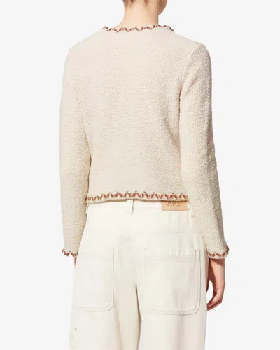 Isabel Marant Étoile Rochelle Wool-blend Tweed Cardigan In Neutral