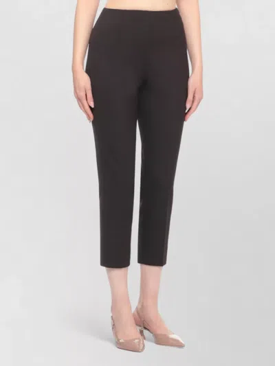 Peserico Women's Straight Leg Trousers With Seam Detailing In Burgundy